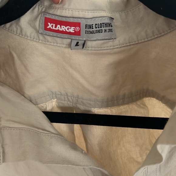 X-LARGE size L button down khaki - Picture 2 of 4